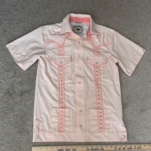 Rowel western snap shirt. Size Small. Light orange. GUC